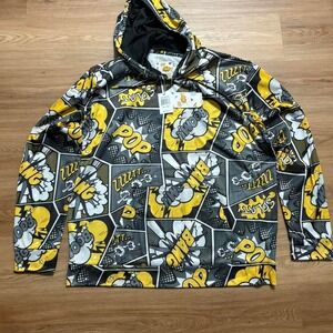 Comic Book Graphic Hoodie – Boom! Pow! Pop Art Style – XL
